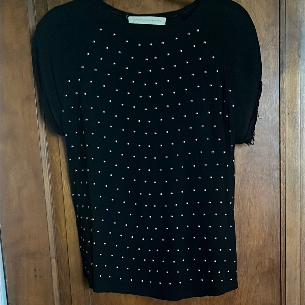 Black Studded Top
